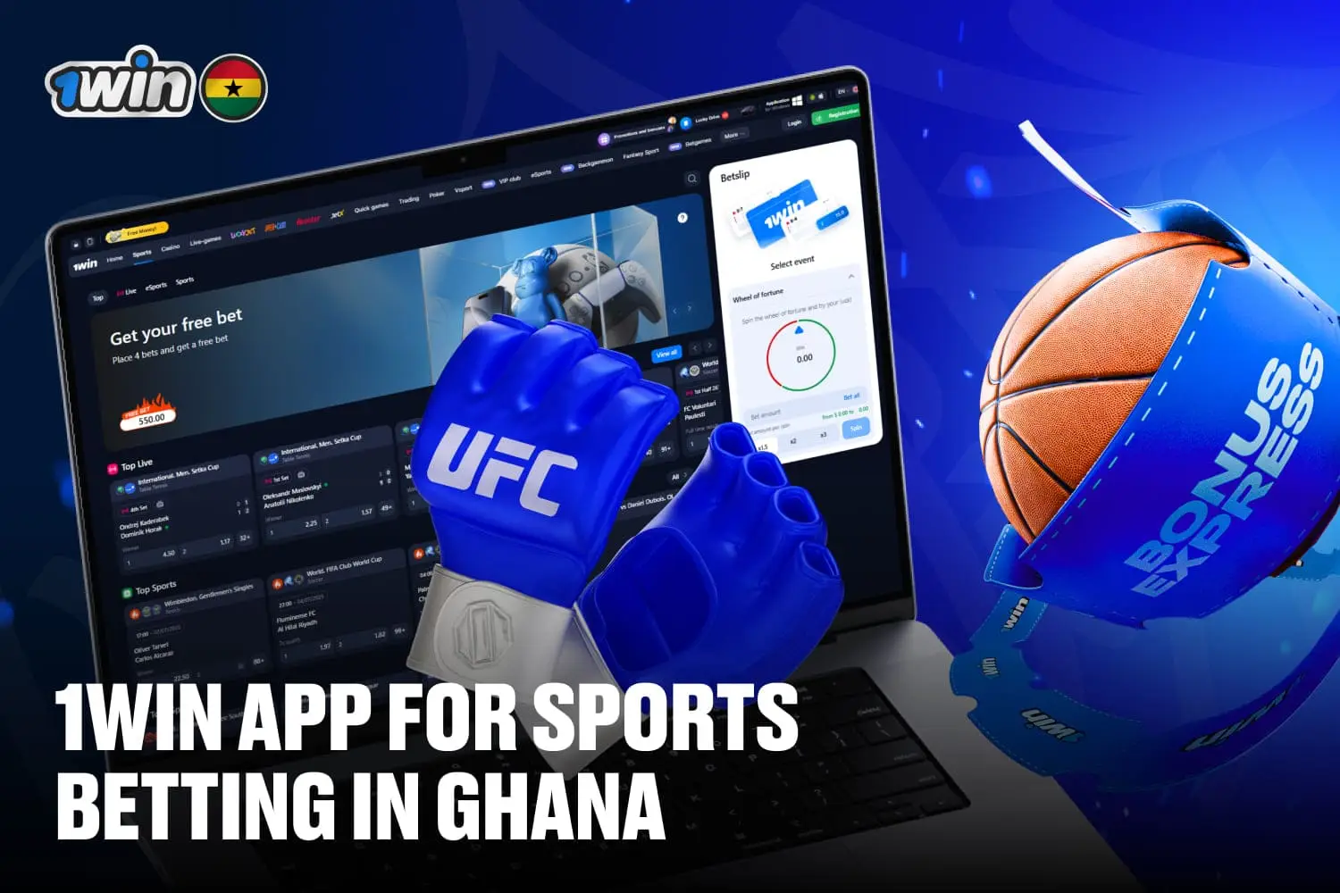 1win app is a reliable choice for sports betting in Ghana for both experienced and new players
