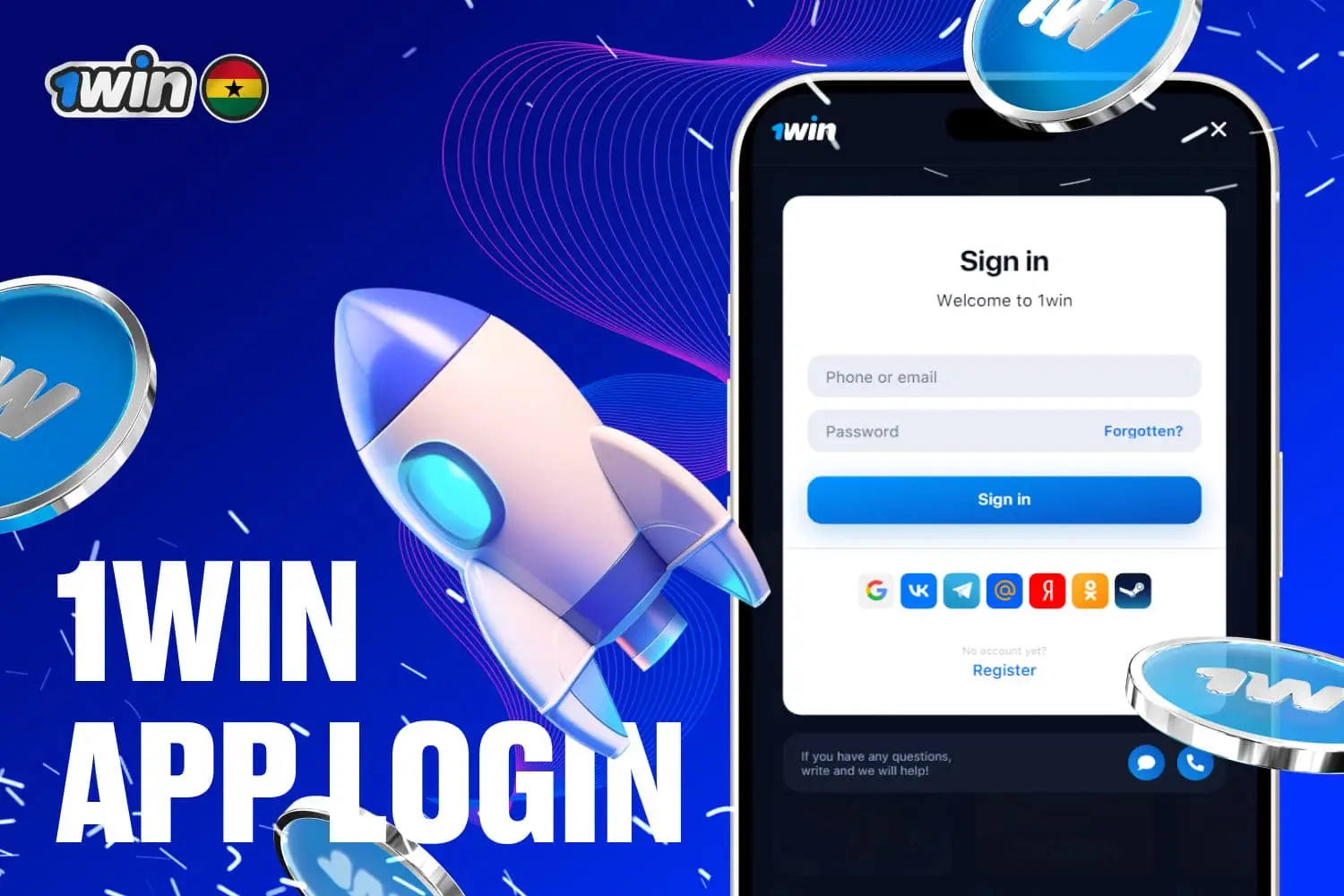 you can easily login and register on 1win with your mobile
